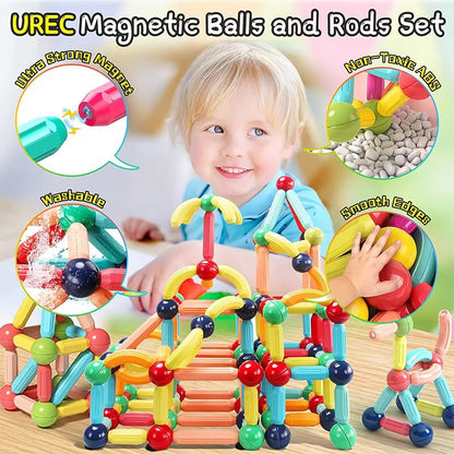 Magnetic Sticks and Balls Building Blocks Educational Toys for Kids