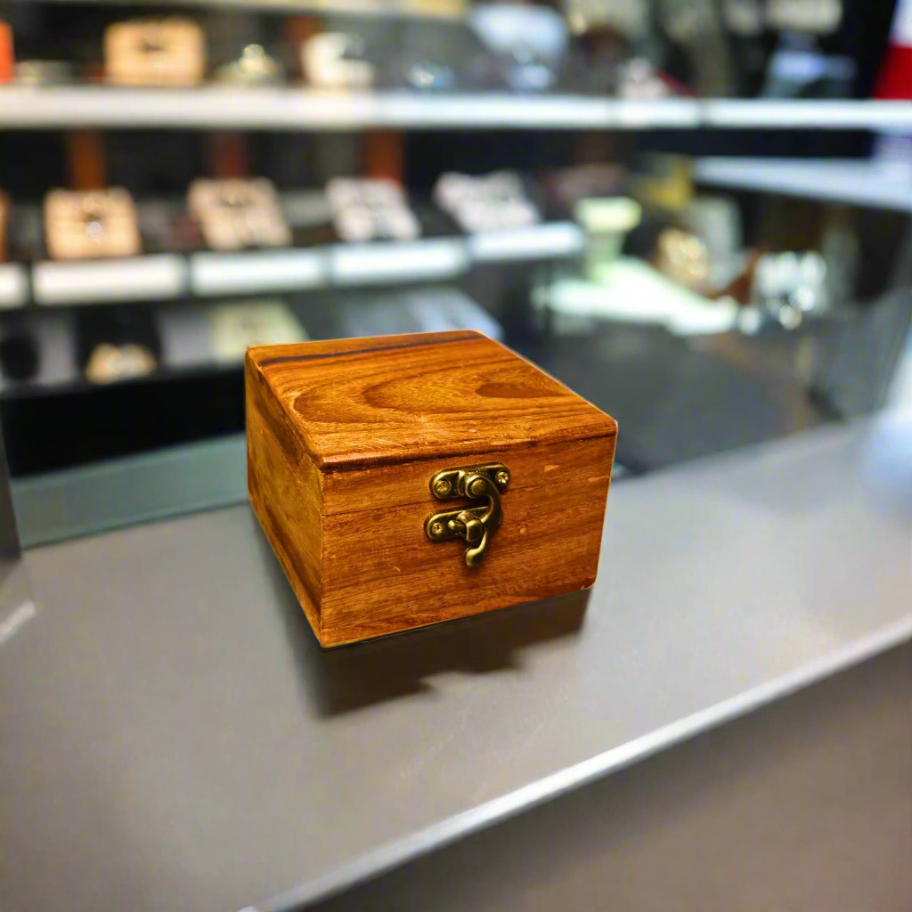 Wooden Watch Box (1 Portion ) With Solid Cover Handmade product