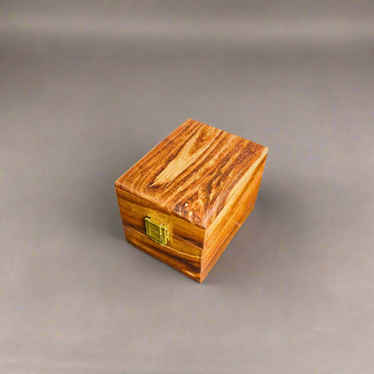 Wooden Watch Box ( 1 Portion ) With Solid Lid In Pure Shesham Wood