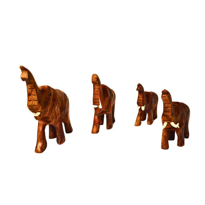 Wooden Handmade Toy(Elephant)-SET Of 4 Eco-Friendly | Premium Quality