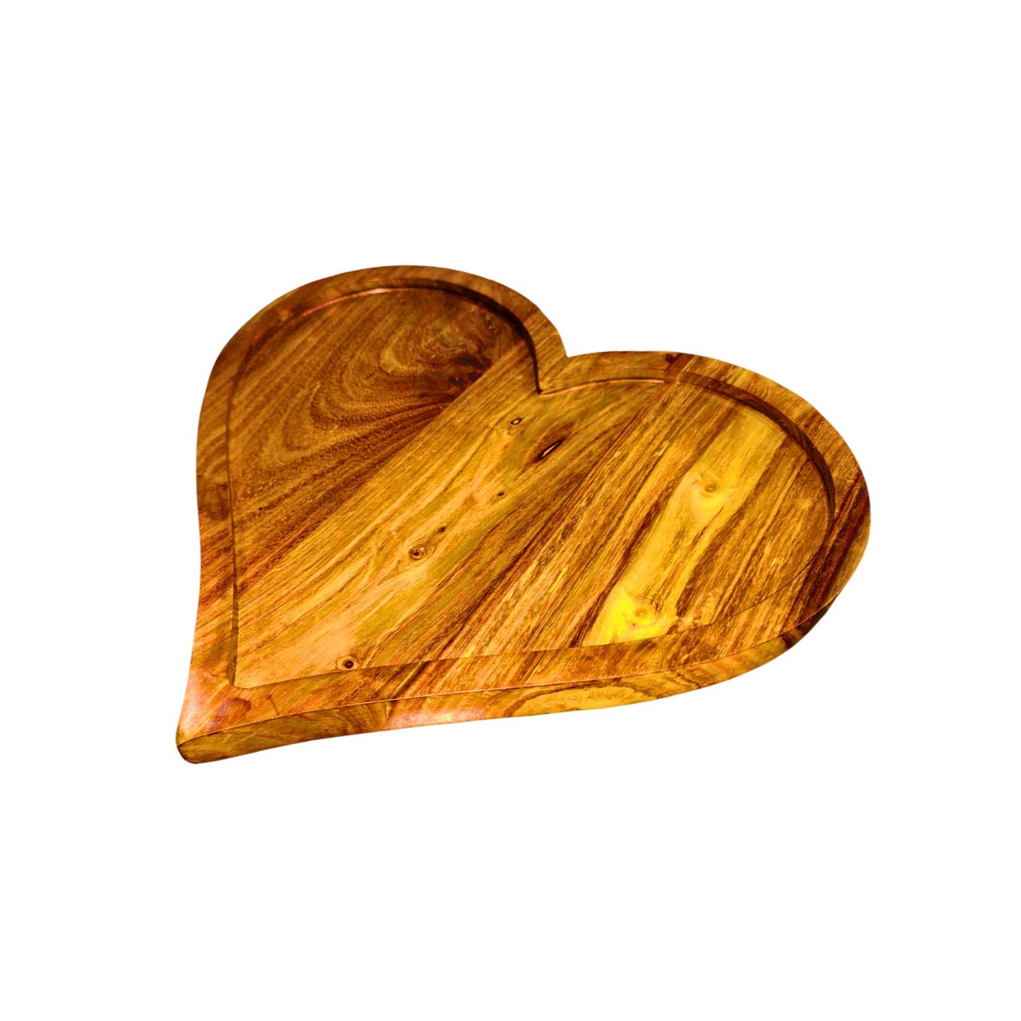 Wooden Dry Fruit Tray Heart Shape