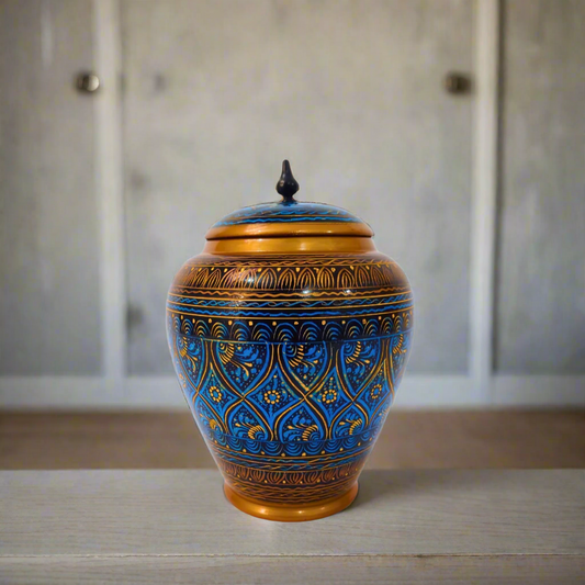 Blue Naqshi Art Candy Jar