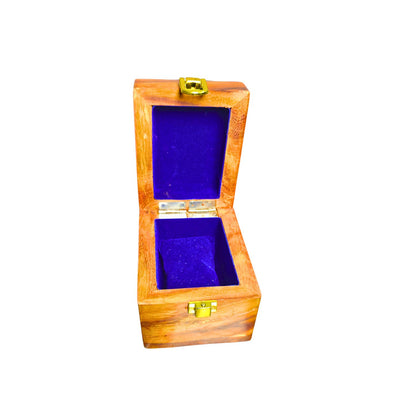 Wooden Watch Box ( 1 Portion ) With Solid Lid In Pure Shesham Wood