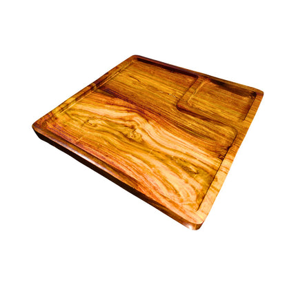 Wooden Handmaded Tray--For Dry Fruit & Use for Shawarma Plater