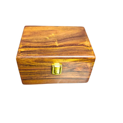 Wooden Watch Box (2 Portion ) With Solid Lid In Pure Shesham Wood