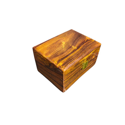 Wooden Watch Box (2 Portion ) With Solid Lid In Pure Shesham Wood