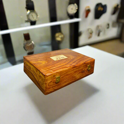 Wooden Watch Box ( 10 Portion ) With  Handmaded product