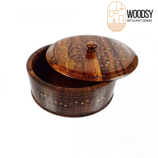 Wooden HotPot Brass