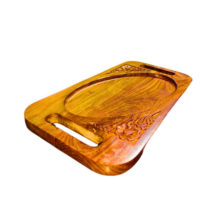 Dry Fruit Serving Tray With Handcraved Work