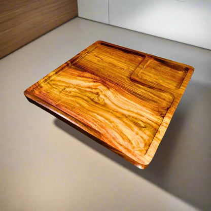 Wooden Handmaded Tray--For Dry Fruit & Use for Shawarma Plater