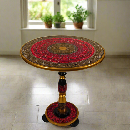 Royal Red Lacquer Art-Coffee Table