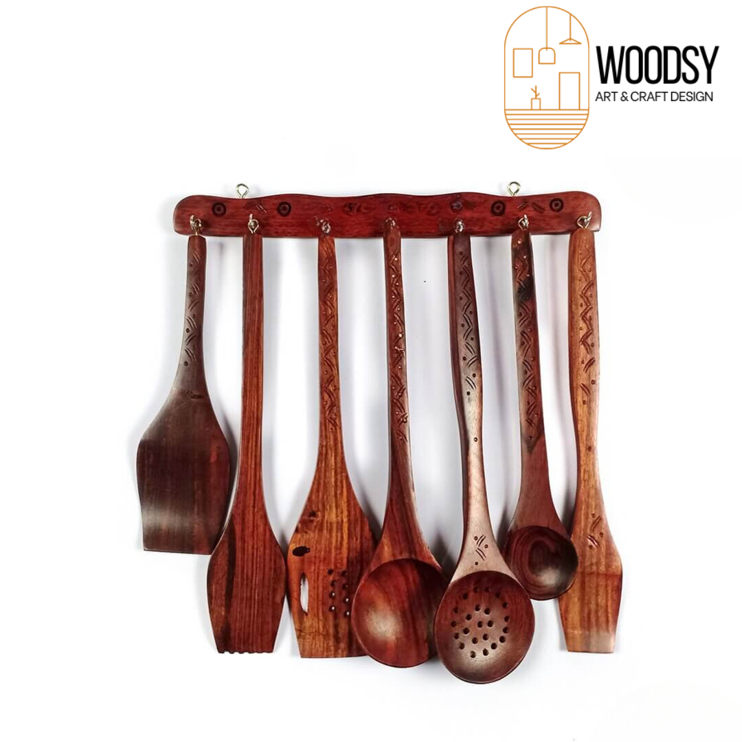 Kitchen Utensils Set, Wooden Cooking Utensil Set