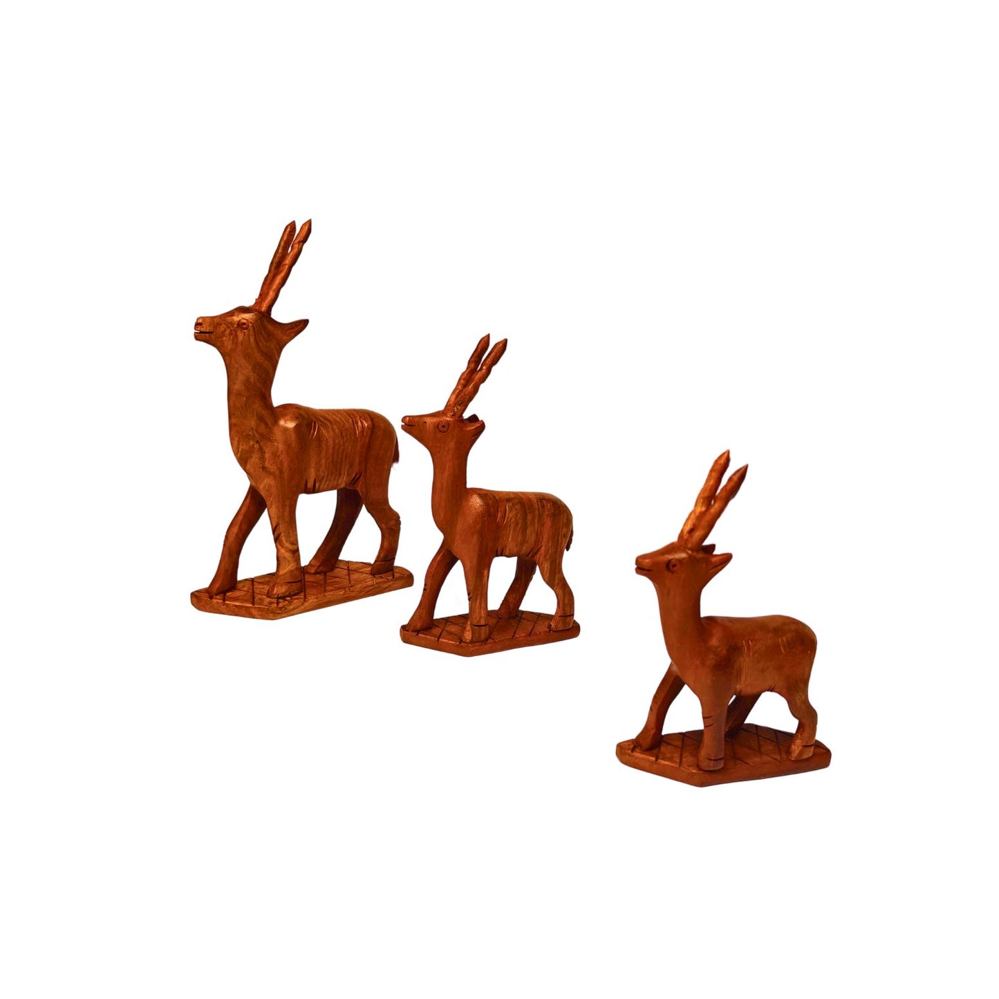 Wooden Handmade Toy (Deer) set of 3 | Premium Quality