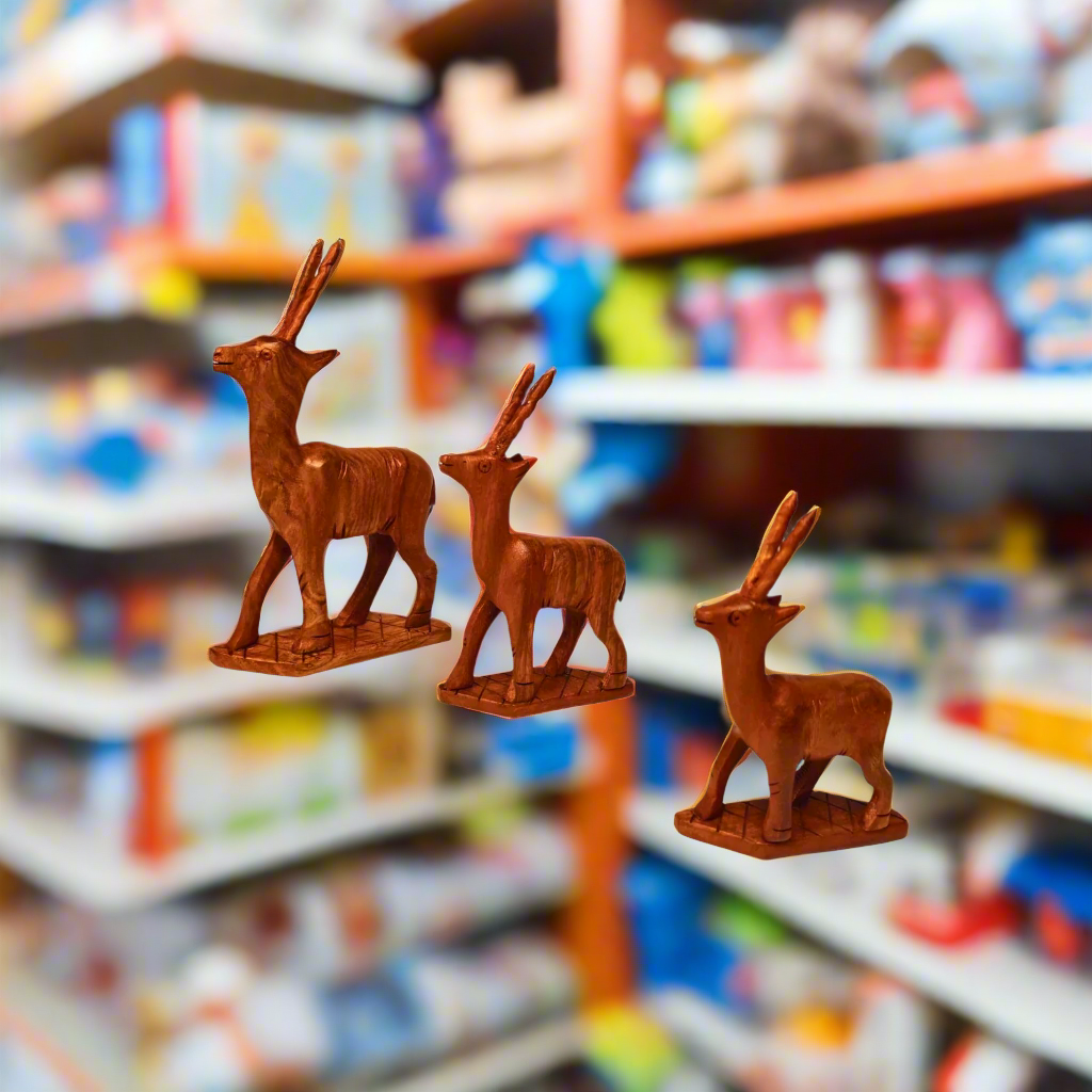 Wooden Handmade Toy (Deer) set of 3 | Premium Quality