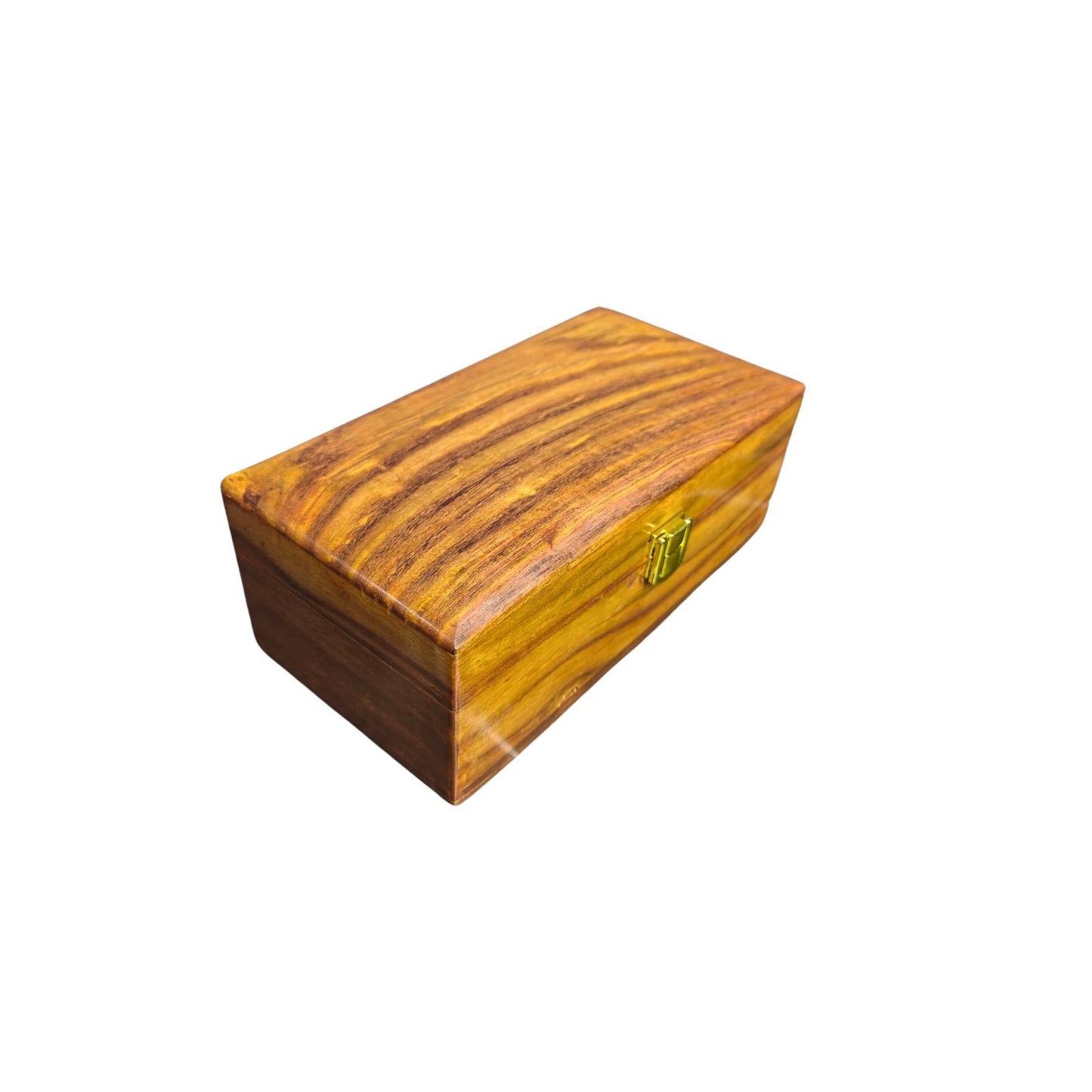 Wooden Watch Box (3 Portion ) With Solid Lid In Pure Shesham Wood