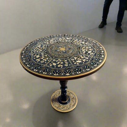 Black & Golden Royal Lacquer Art-Coffee table