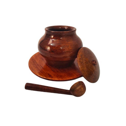 Wooden Sugar Pot