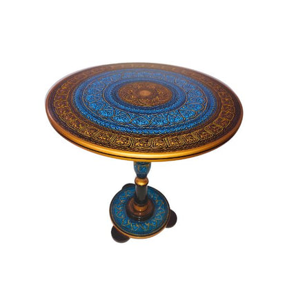 Coffee Table With Blue Luxe Naqshi Art